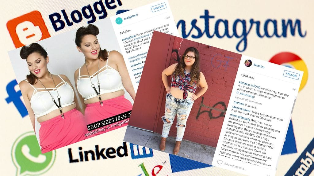 Kristin Chirico päätti kokeilla vatsan paljastavan asun käyttöä viikon verran. Inspiraatiota hän sai Instagram-käyttäjien "rockthecrop"-kuvista.