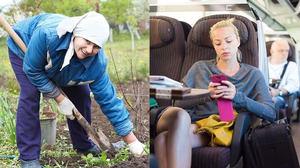 Ovatko kätesi useammin mullassa vai näppäimistöllä? Kuvituskuva.