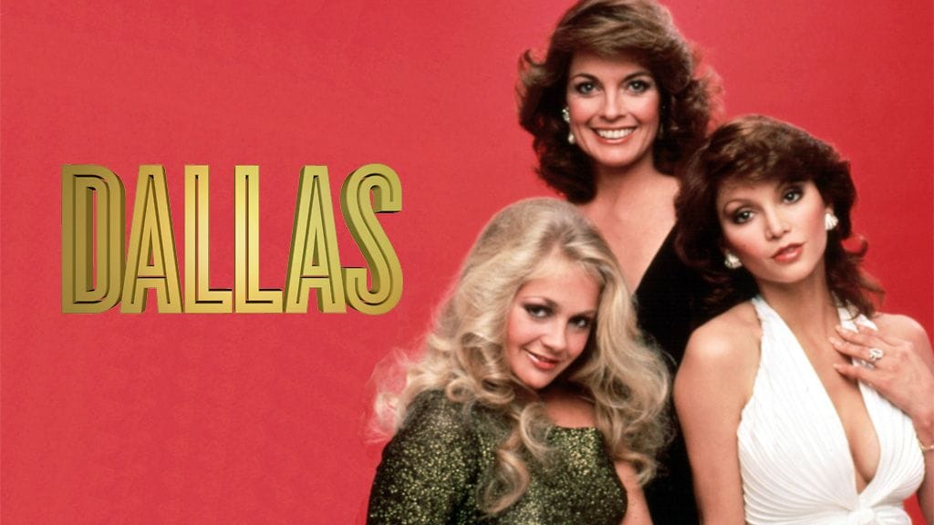 Dallas – Lucy (Charlene Tilton), Sue Ellen (Linda Gray) ja Pamela (Victoria Principal)