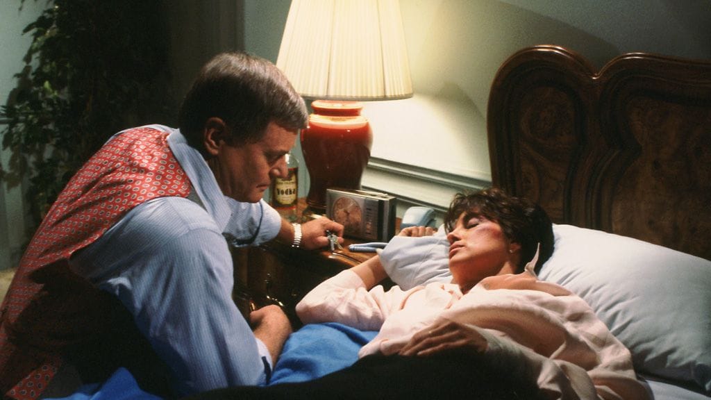 Dallas – J.R. (Larry Hagman) ja Sue Ellen (Linda Gray)