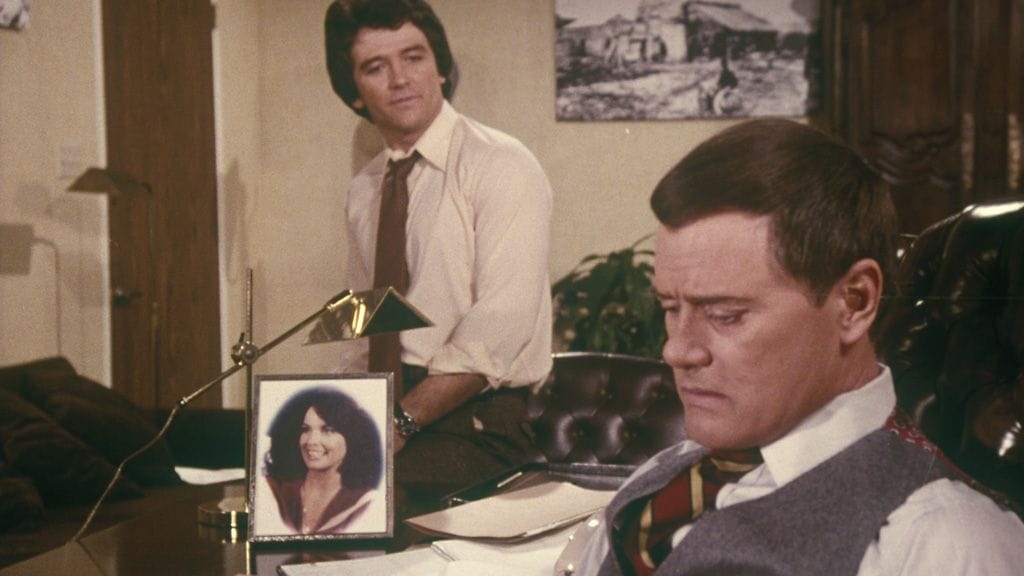 Dallas – Bobby (Patrick Duffy) ja J.R. (Larry Hagman)