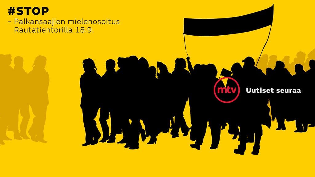 MTV Uutisten sivuilta löydät tuoreimmat tiedot mielenosoituksen tunnelmista ja liikenneruuhkista.