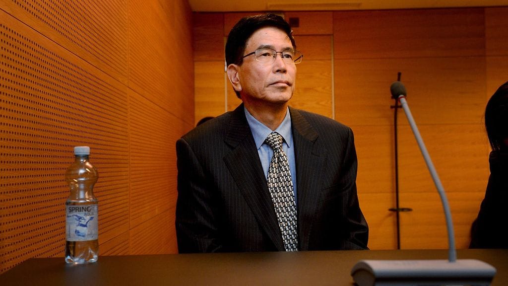 Kiinalainen liikemies Jiazhu Wang Helsingin käräjäoikeudessa 21. syyskuuta 2015. Wang vaati valtiolta yli neljän miljoonan euron korvauksia Kouvolan China Centerin tapahtumista.