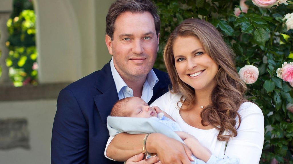 Chris, Madeleine ja prinssi Nicolas kuvattuna viime vuoden heinäkuussa Sollidenissa.