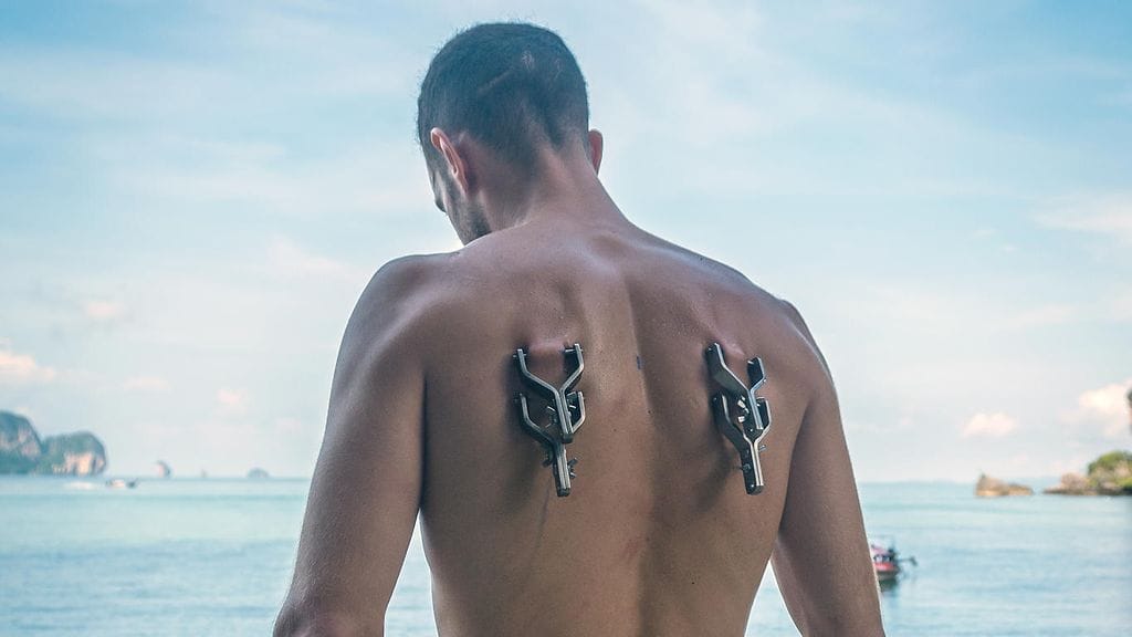 Suspensio-basehyppääjä, Ton Sai, Thaimaa. Kuvituskuva.