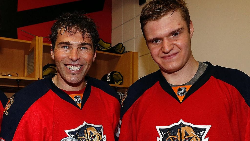 Jaromir Jagr ja Aleksander Barkov aloittavat kauden ketjukavereina.