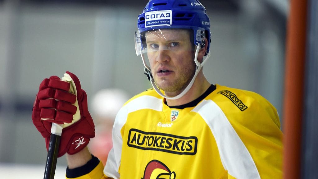 Ossi Väänänen Jokereiden harjoituksissa Helsingissä 13.2.2015.