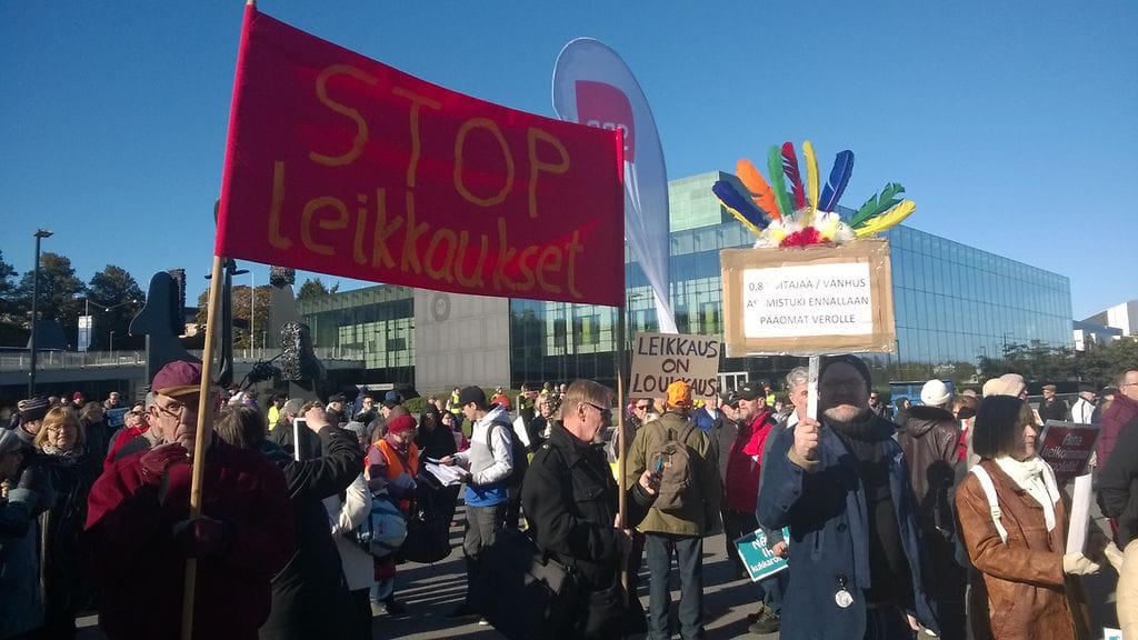 eläkeläismielenosoitus, eläke asumistuki mielenosoitus