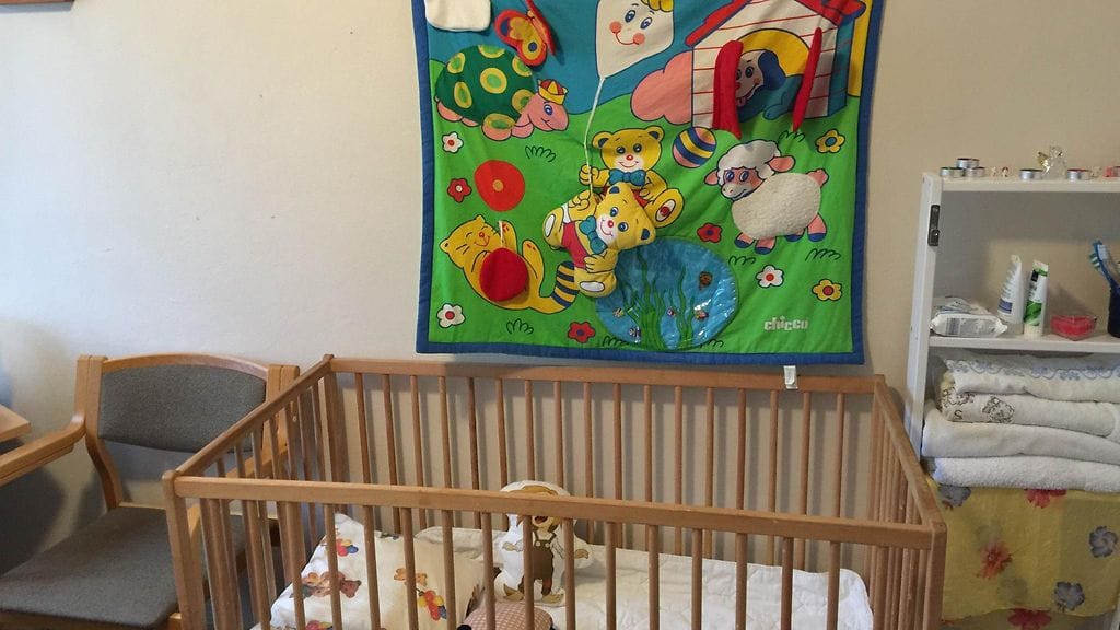 Perheen pienimmän sänky