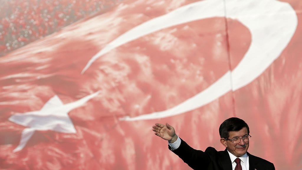 Turkin pääministeri Ahmet Davutoglu. Kuva lokakuulta 2015.