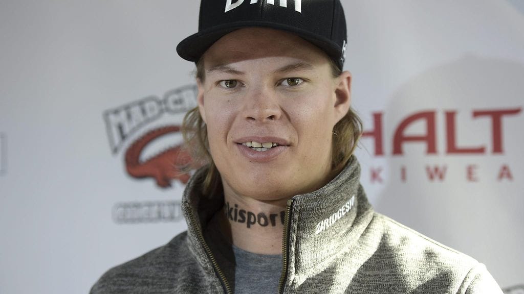 Victor Malmström alppimaajoukkueen kauden avausinfossa lokakuun alussa.