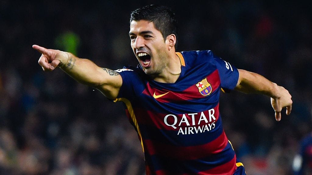 Luis Suarez tuuletti hattutemppua sunnuntaina.