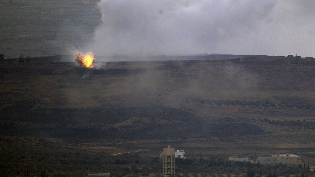 Räjähdys Syyrian hallinnon ja Isiksen joukkojen yhteenotossa lokakuun alussa.