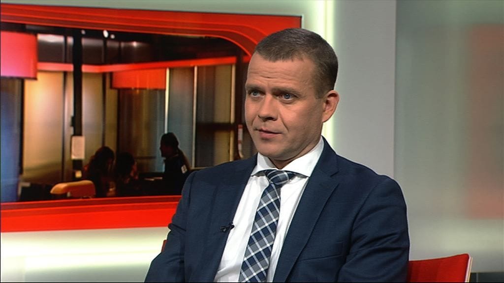 Sisäministeri Petteri Orpo vieraana Uutisextra-ohjelmassa.