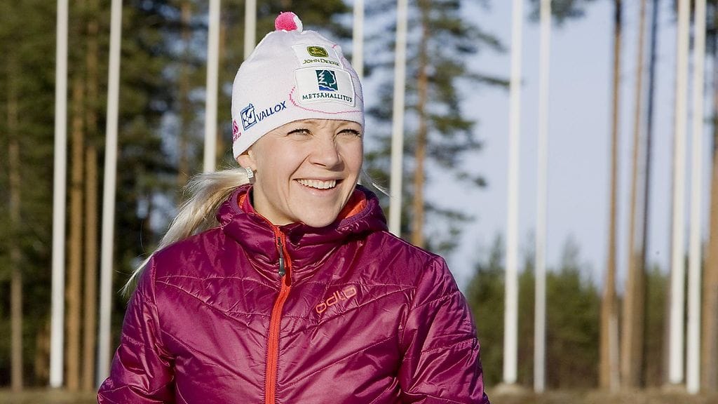 Kaisa Mäkäräinen Kontiolahdella alkuviikosta.