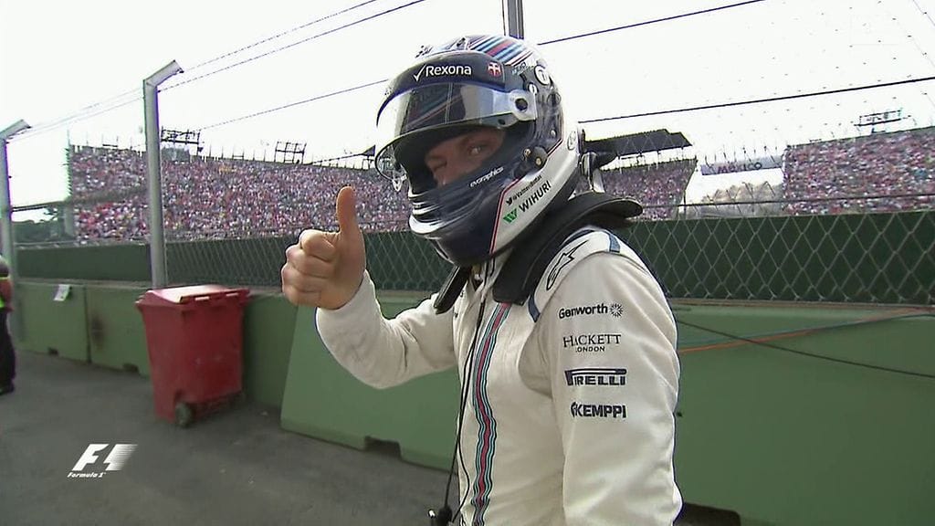 Valtteri Bottas rynni Meksikossa Kimi Räikkösen ohi palkintopallille.