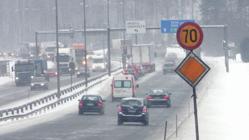 Kehä III:lla on ollut muutama kolari.