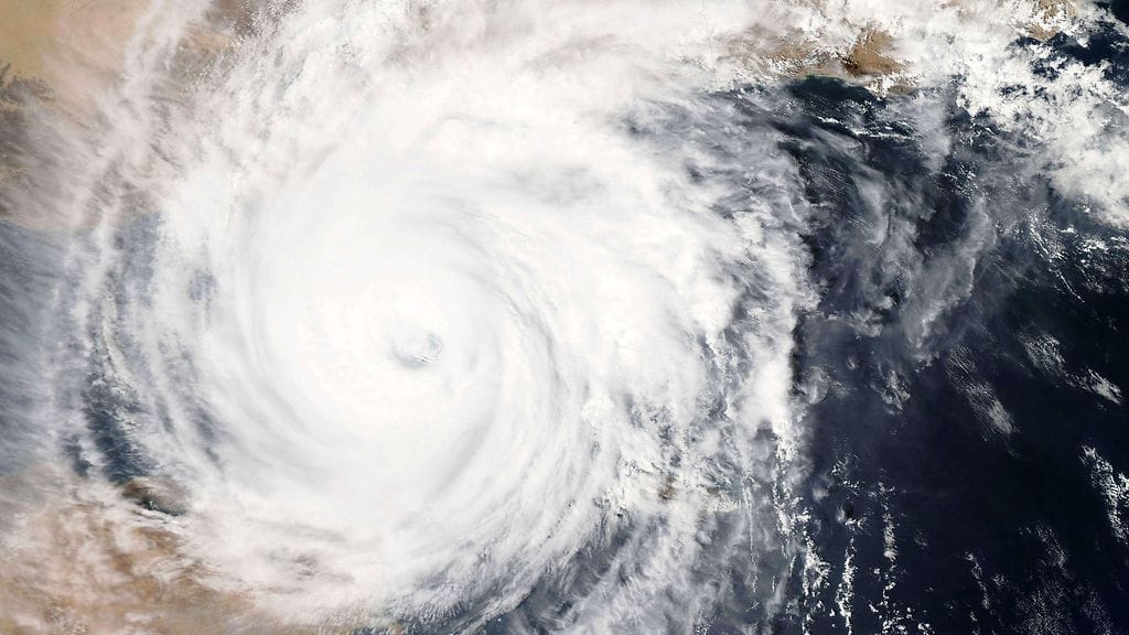 Trooppinen sykloni Chapala Jemenin yllä NASAn kuvassa 2. marraskuuta 2015.