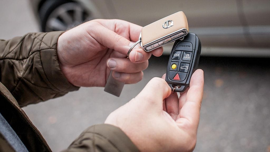 Volvo XC90 avaimet.