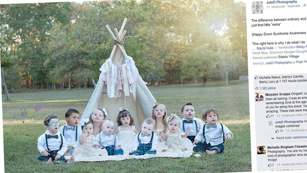 Kuvakaappaus JuleD Photographyn Facebook-sivuilta.