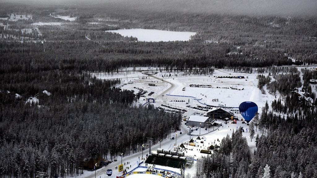 Tällä kertaa Levin kisarinnettä ei saatu laskukuntoon (arkistokuva).