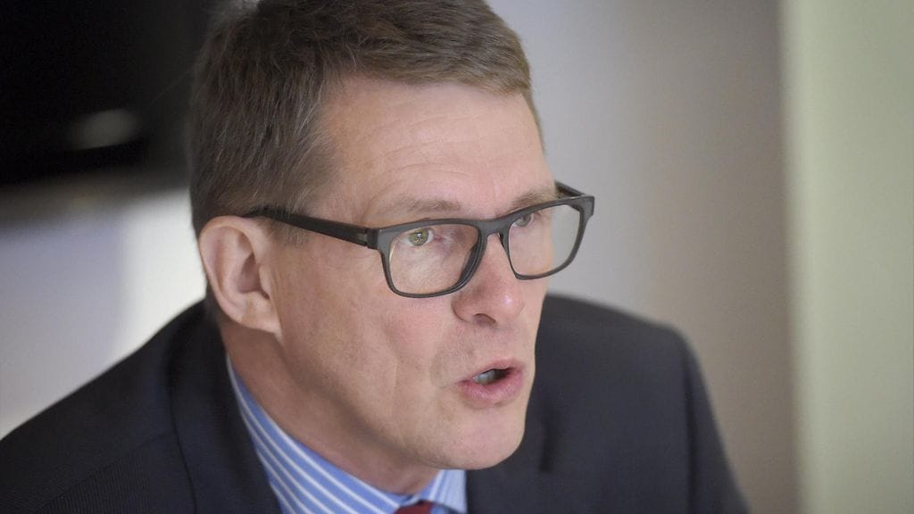 Keskustan eduskuntaryhmän puheenjohtaja Matti Vanhanen.