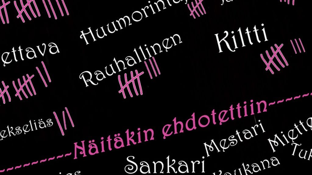 Otteita isää kuvaavista sanoista.