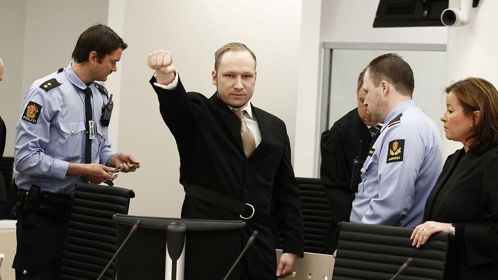 Anders Behring Breivik tappoi 77 ihmistä vuonna 2011 Utöyan saarella.