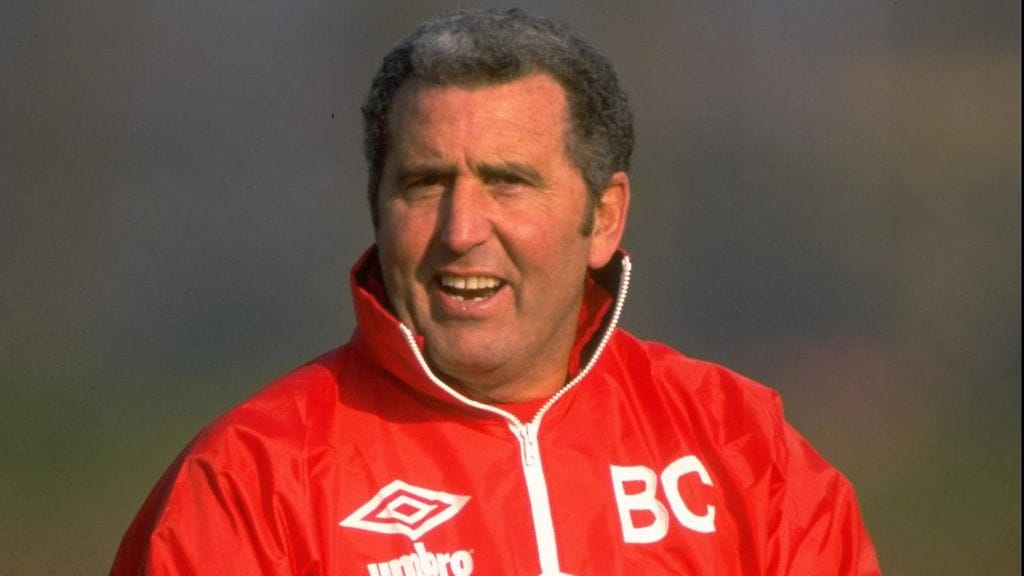 Bobby Campbell Chelsean harjoituksissa vuonna 1990.