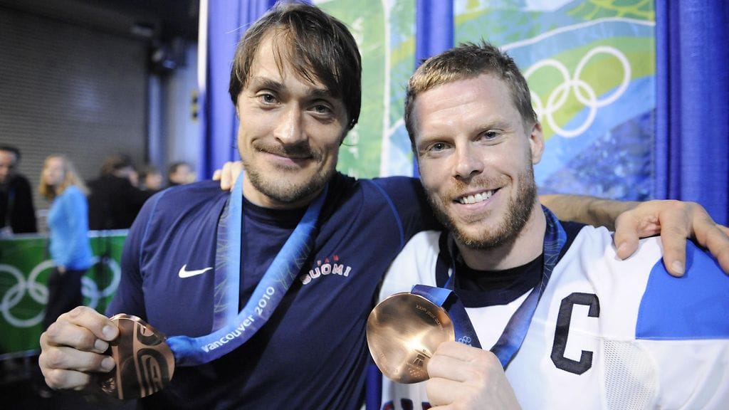 Teemu Selänne ja Saku Koivu