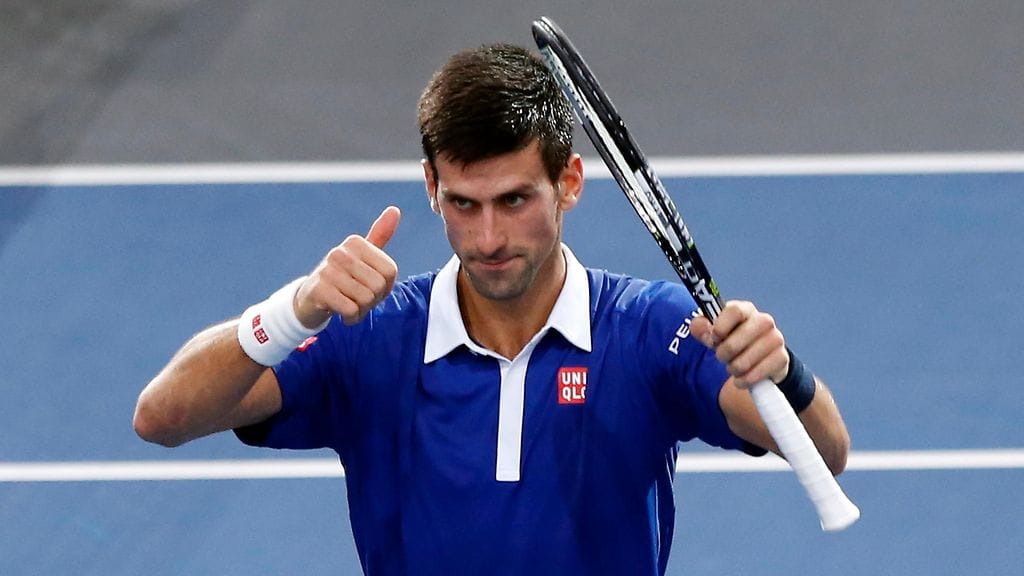 Novak Djokovic on hurjassa vireessä.