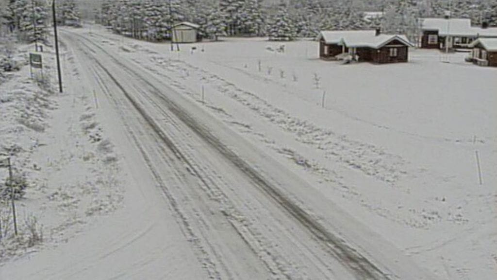 Tie 21 Enontekiöllä 9. marraskuuta 2015. Kuva: Liikennevirasto