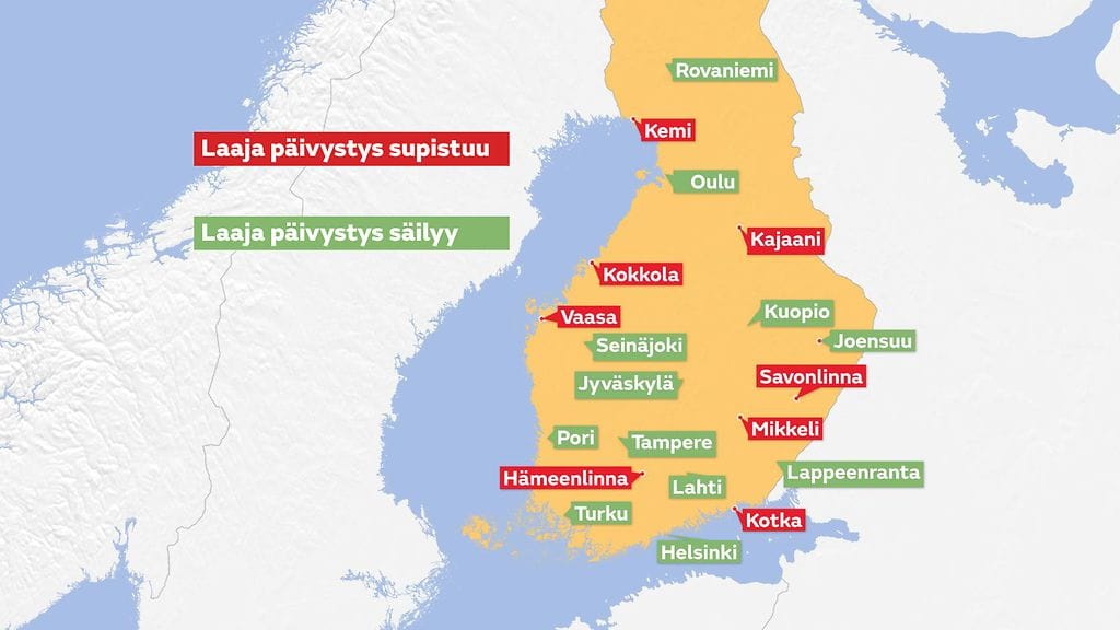 Hallitus on päättänyt, että ympärivuorokautinen päivystystoiminta järjestetään jatkossa 12:ssa sairaalassa.