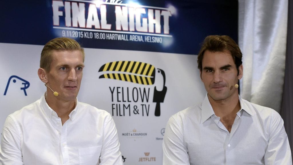 Jarkko Nieminen ja Roger Federer