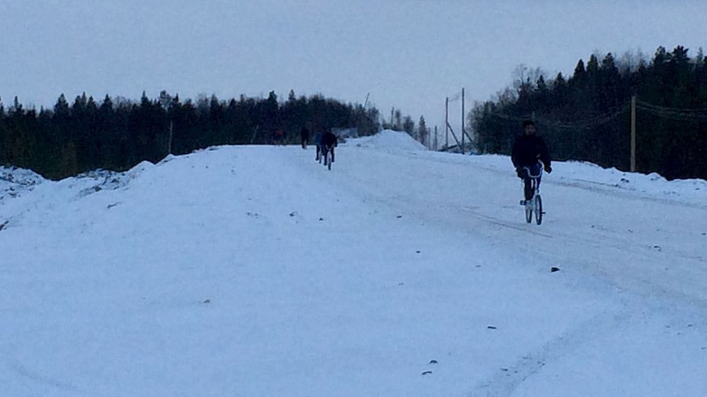 Turvapaikanhakijat ovat usein tulleet pyörillä Norjan Kirkkoniemeen Venäjältä.