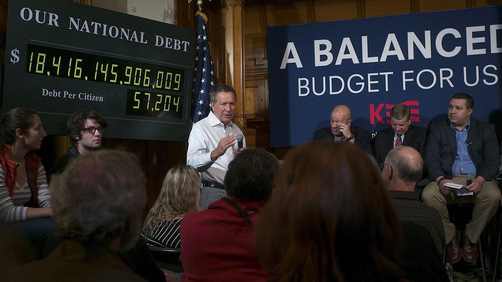 Republikaanien presidenttiehdokas John Kasich vaalitilaisuudessa 23.10.2015