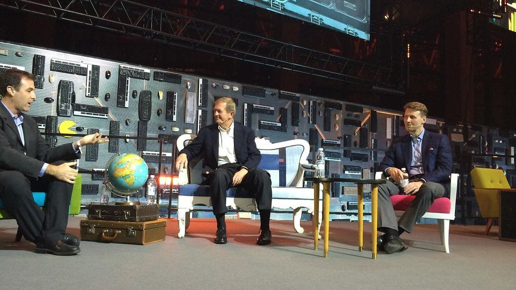 Risto Siilasmaa oikealla ja vasemmalla teollisuusvaikuttaja Marcus Wallenberg.