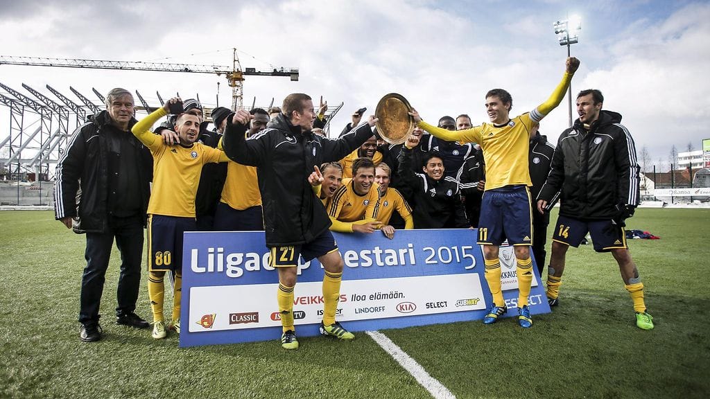 HJK juhli Liigacupin voittoa vuonna 2015