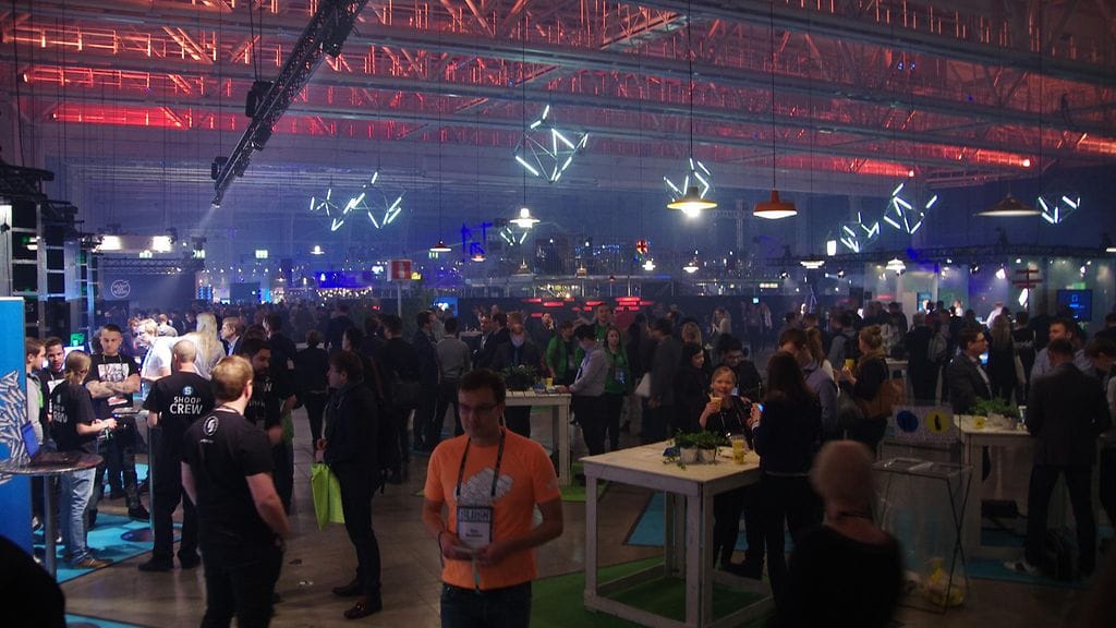 Nordeassa uskotaan, että strartup-yritysten joukossa on paljon kasvudynamiikkaa Suomessa. Kuva viime marraskuussa pidetystä SLUSH-tapahtumasta, jossa yritykset etsivät itselleen rahoitusta.