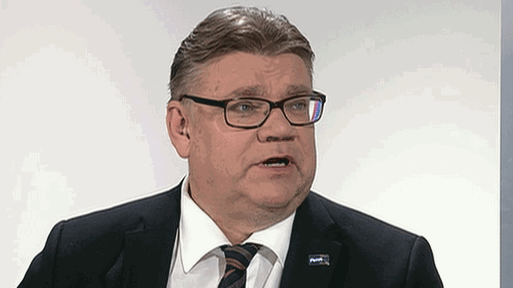 Perussuomalaisten puheenjohtaja Timo Soini MTV:n Seitsemän uutisissa 14.11.2015.