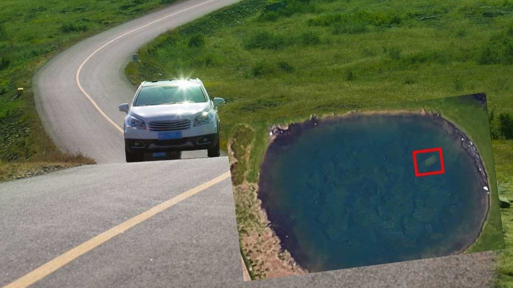 Kuvakaappaus Google Mapsista The Daily Mailin sivuilta.