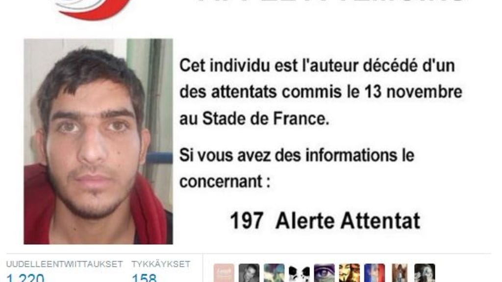 Kuvakaappaus Ranskan poliisin Twitteristä.