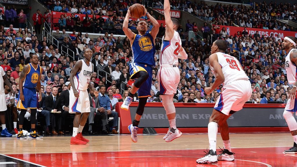 Stephen Curry on MVP-tahdissa.