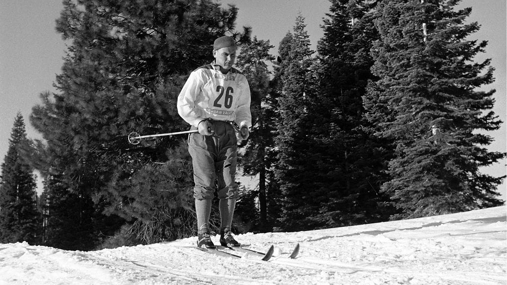 Veikko Hakulinen vuoden 1960 talviolympialaisissa.