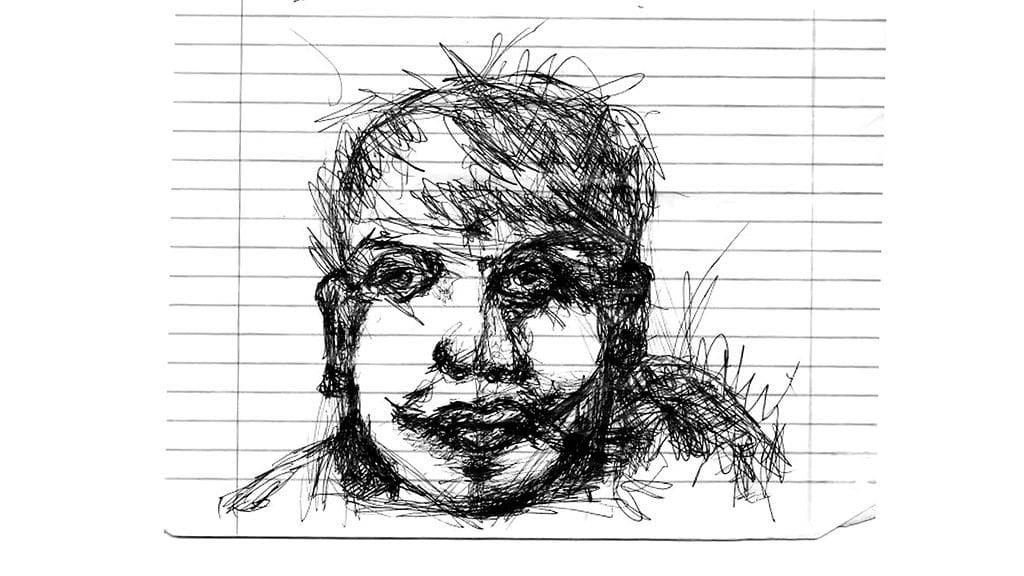 Seppo Fräntin piirros Abu Sayyaf -terrorististiryhmän Abu Sulaymanista.