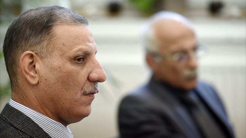 Irakilaiset rauhanvälityksen asiantuntijat Dr. Khaled al-Maini (vas.) ja Dr. Amer al-Fayadh vierailivat CMI:llä Helsingissä 19. marraskuuta 2015.