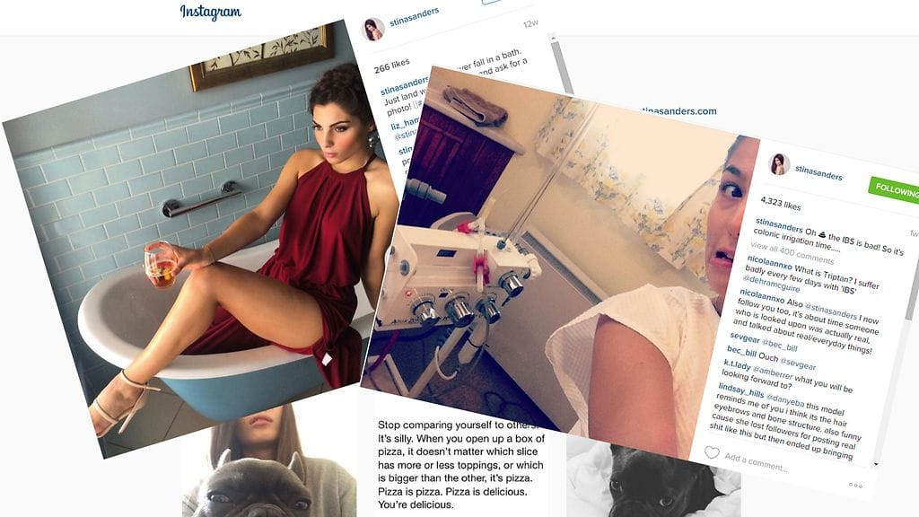 Stina Sanders siirtyi esittelemään täydellisen elämän sijaan todellista arkeaan.