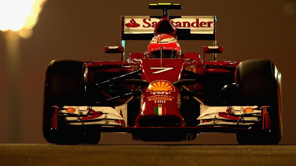 Kimi Räikkönen Abu Dhabissa 2014
