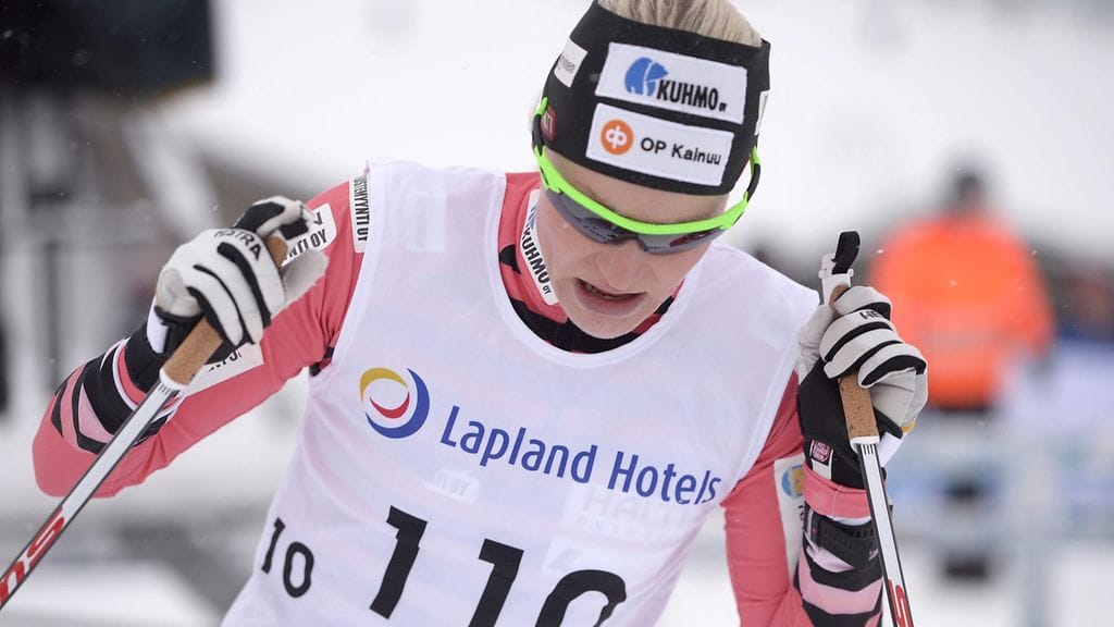 Anne Kyllönen Muoniossa 15. marraskuuta.