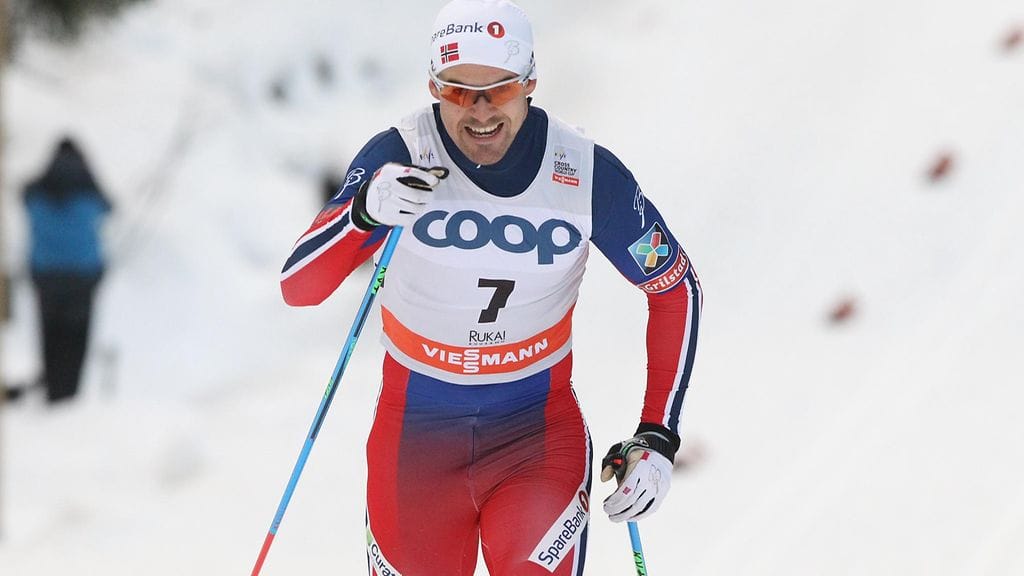 Sondre Turvoll Fossli oli nopein Rukan lumilla.